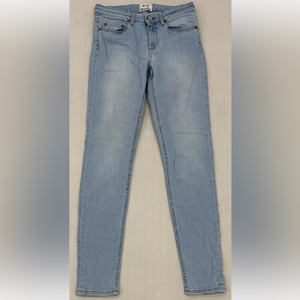 Acne Studios Women’s Skin 5 LT Vintage Light Blue Wash Size 25